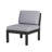  Outdoor Armless Lounge Chair With Cushions，black-1968182572-1968182563