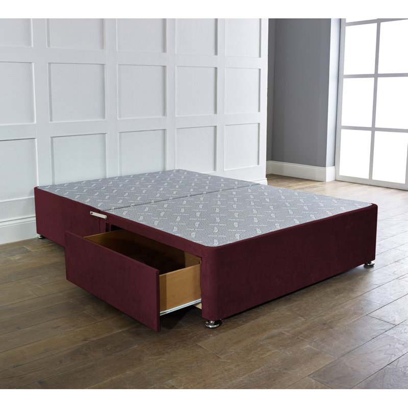 Pelemon Upholstered Double (4'6) Bed, Super King (180 x 200 cm), Mink, 1