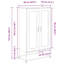 Highboard 68X39x123 Cm Steel-1387111813