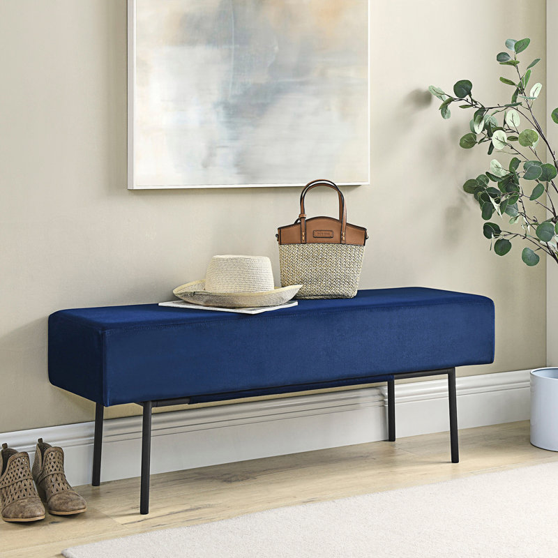 Banc rembourré de chambre de style contemporain