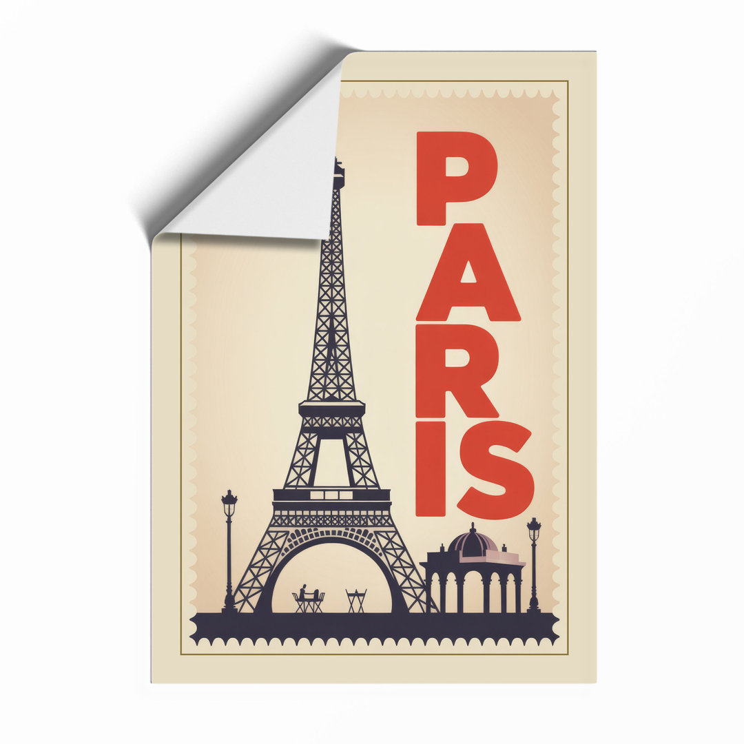 Postcard from Paris Vintage Framed Art Print