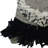 Fringed Cotton Blend Throw Pillow