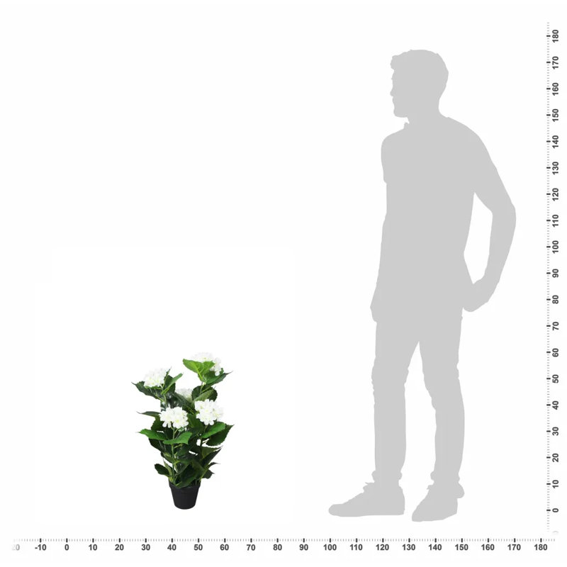 60cm Faux Flowering Plant in Pot