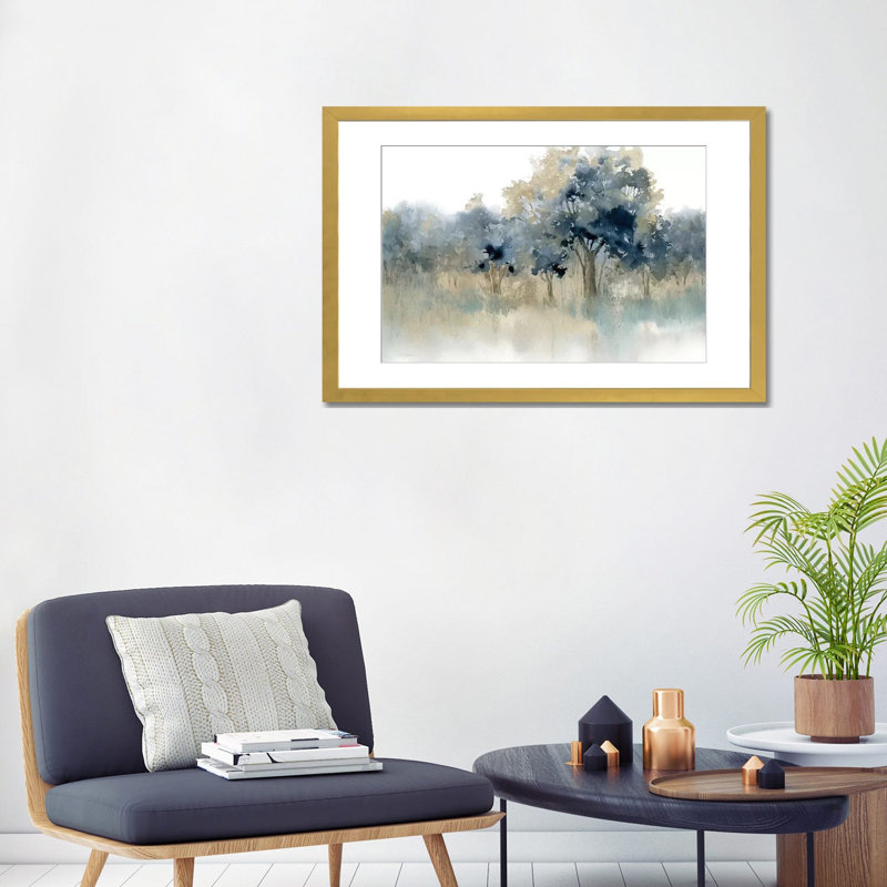 «Water's Edge II» par Carol Robinson, reproduction sur toile tendue, H 24 po x l 32 po x P 1 po, Encadrement doré