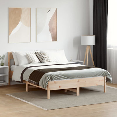 Andaleeb Solid Wood Bed