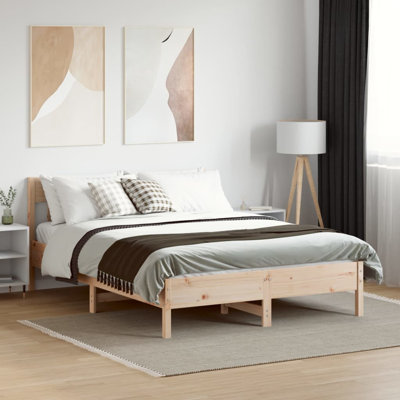 Andaleeb Solid Wood Open-Frame Bed