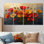 Coucher de soleil aux nuances de rose dans le vent II - Art mural - Art mural