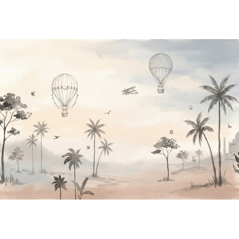 Papier peint Misty Landscape, Non tissé, 120 po x 96 po