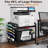 Printer Stand With File Holder Organizer, Printer Cart With Adjustable Height Shelf And Wheels-115698665-115698668