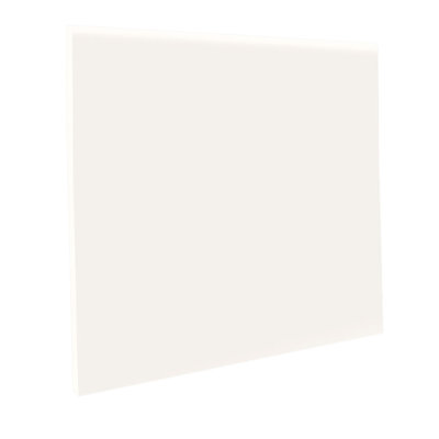 Vinyl (TV) 4" H x 1440" L x 1/8" Thick, No Toe, Color White (Coil)