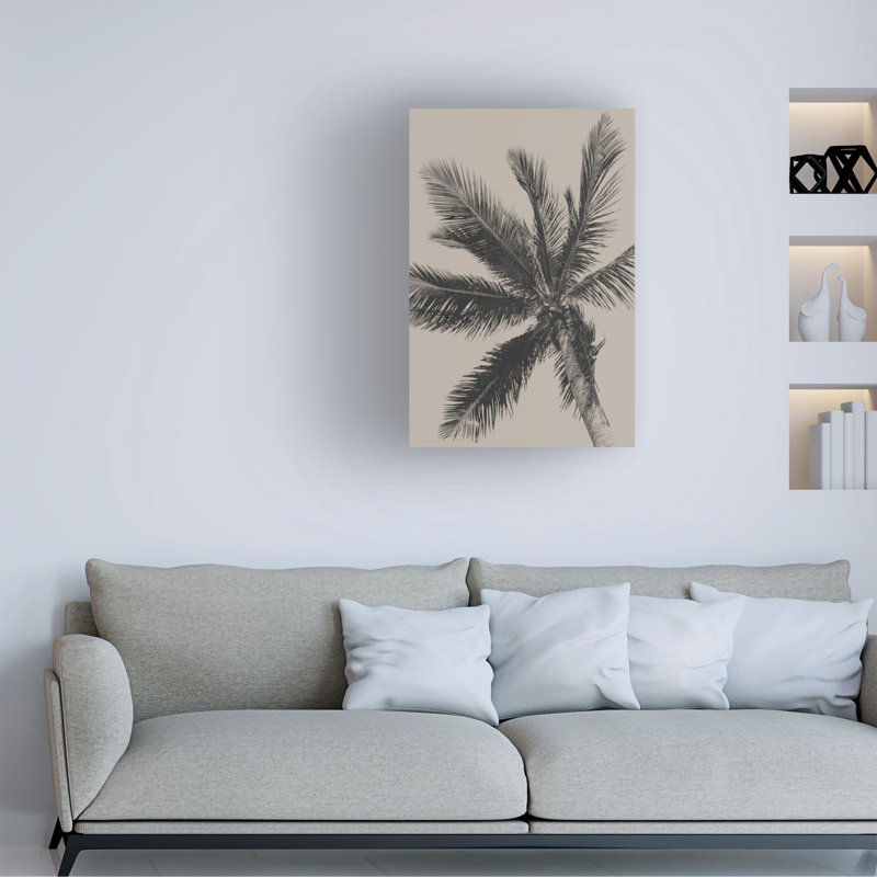 Palmier sur toile, 47" H x 30" W