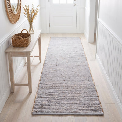 Tapis campagnard en jute et coton Colston