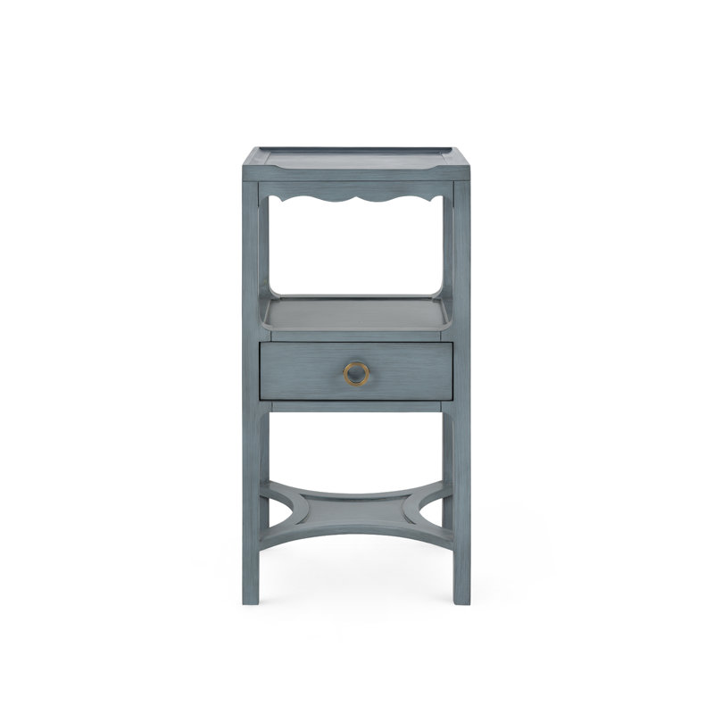 Sara 1-Drawer End Table, Foggy Horizon