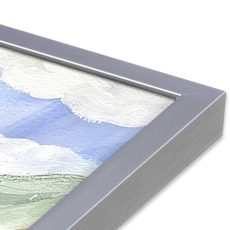 «Gouache Rainbow Landscape» par Garima Dhawan, reproduction d'art sur toile, H 16 po x l 12 po, Argent