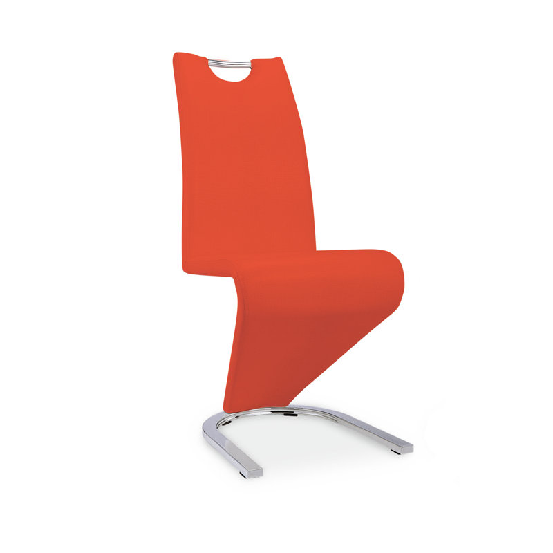 Lucy Upholstered Cantilever Chair, Red