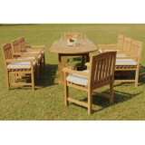 Prospe Outdoor 11 - Piece Teak Dining Set