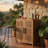 Pela Bar Cabinet, Adjustable Shelves And Wine Holders, Natural Brown