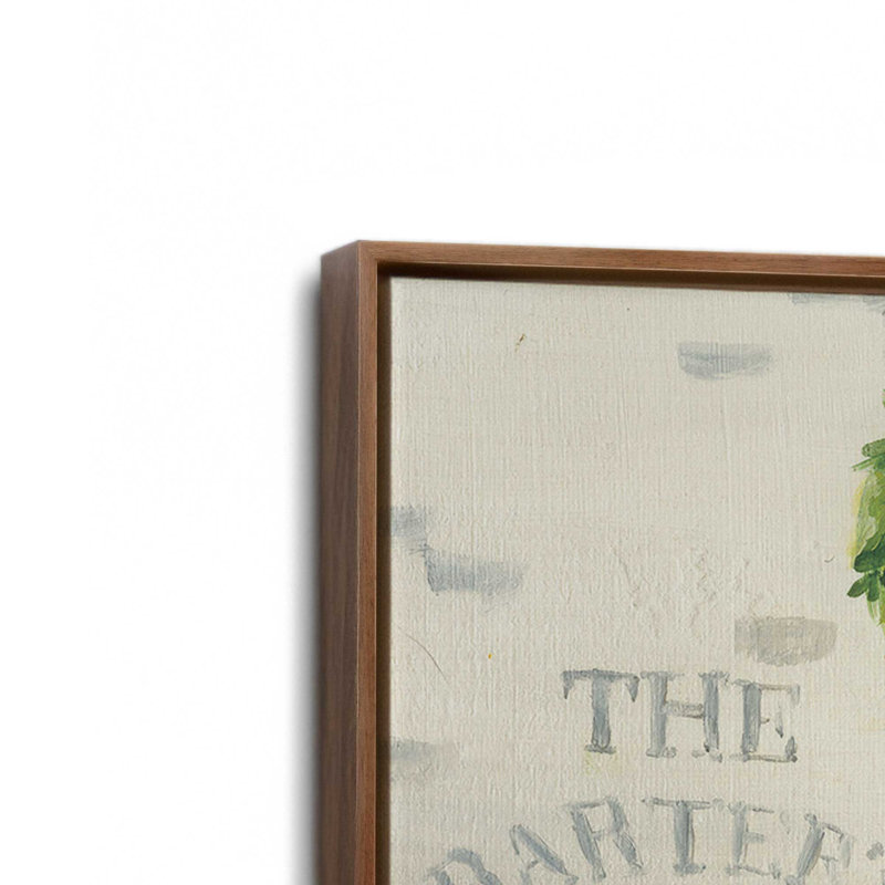 Holiday Stores, ensemble de 4 impressions sur toile, H 37 po x l 100 po, Impression encadrée sans passe-partout, Noyer