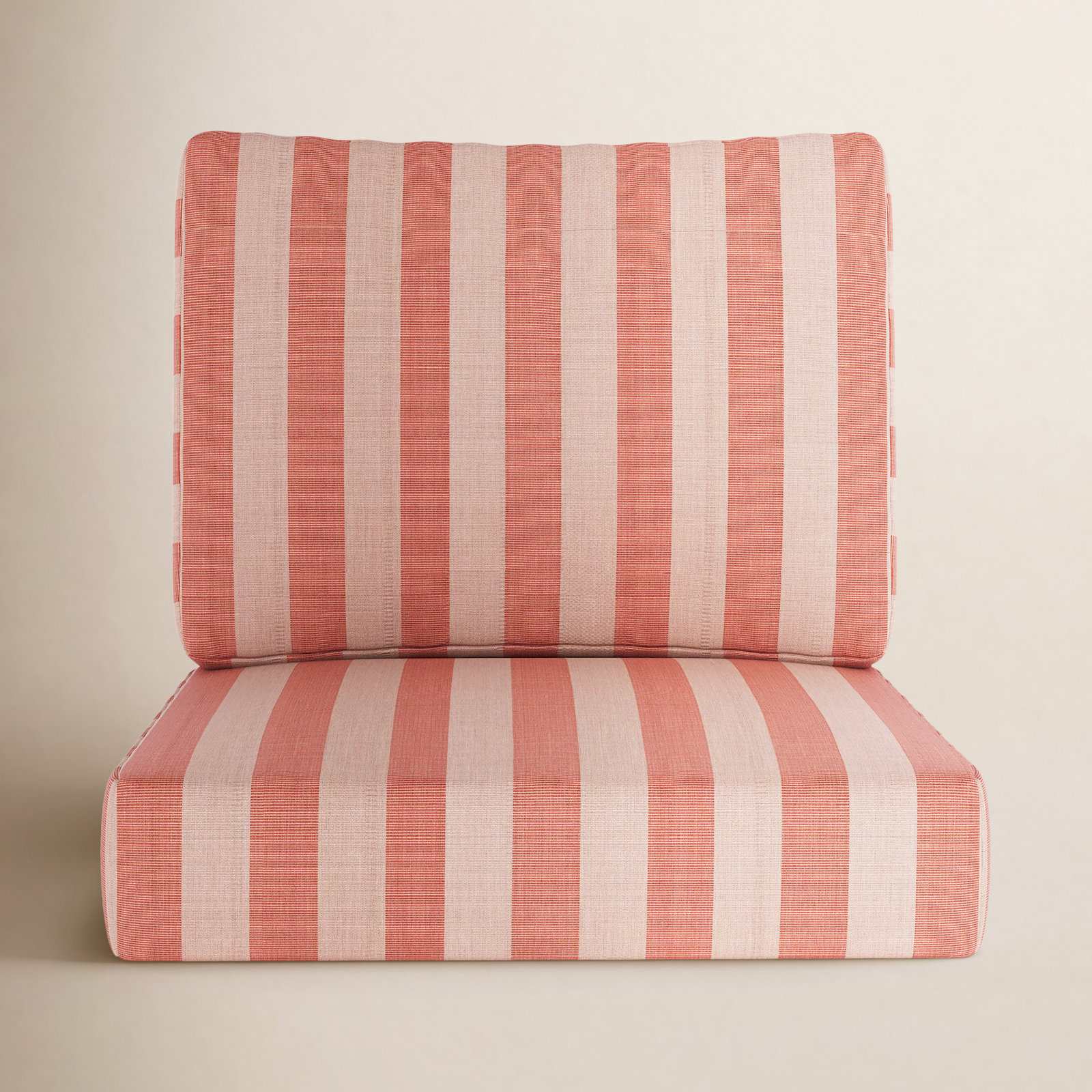 Lani 24" Sunbrella® Seat and Back Cushion, Sunbrella Expressive Blush Striped