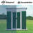 5X3 Feet Small Mini Outdoor Storage Sheds Pent Roof Green With Aluminum Alloy Frame And Sliding Door-125096990