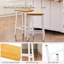 De 2 tabourets de bar en bois massif de 25,6 po de hauteur, blanc avec repose-pieds, 2 chaises de salle à manger modernes, rustique pour îlot de cuisine