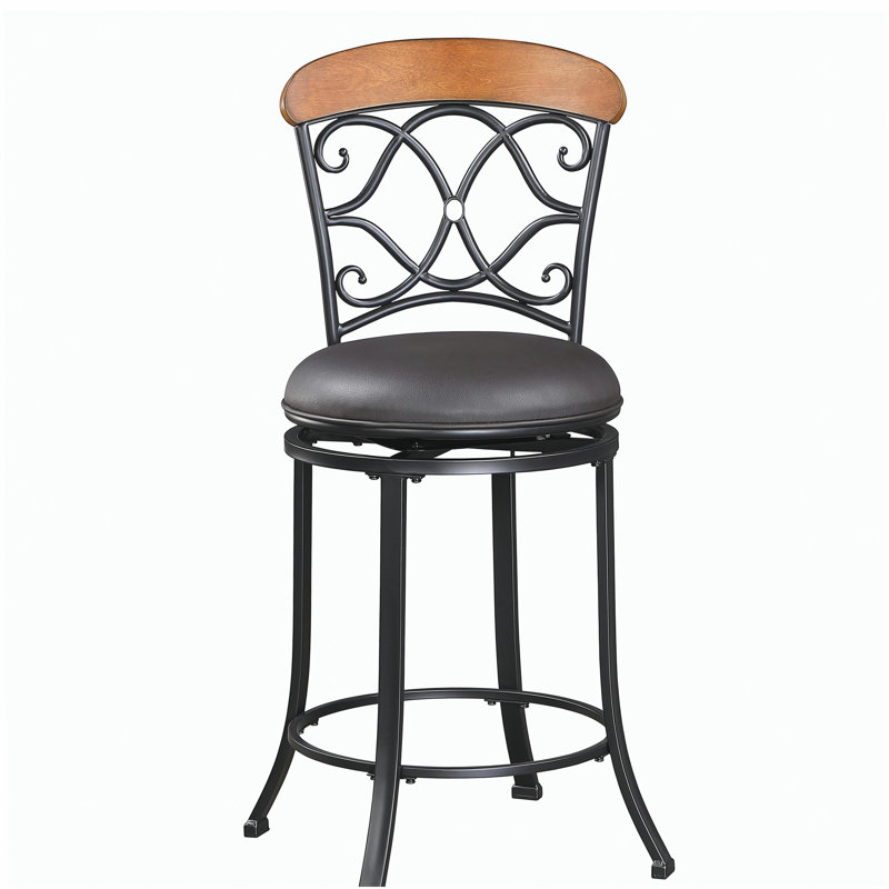 Chaise de salle à manger à hauteur de comptoir pivotante 1pc