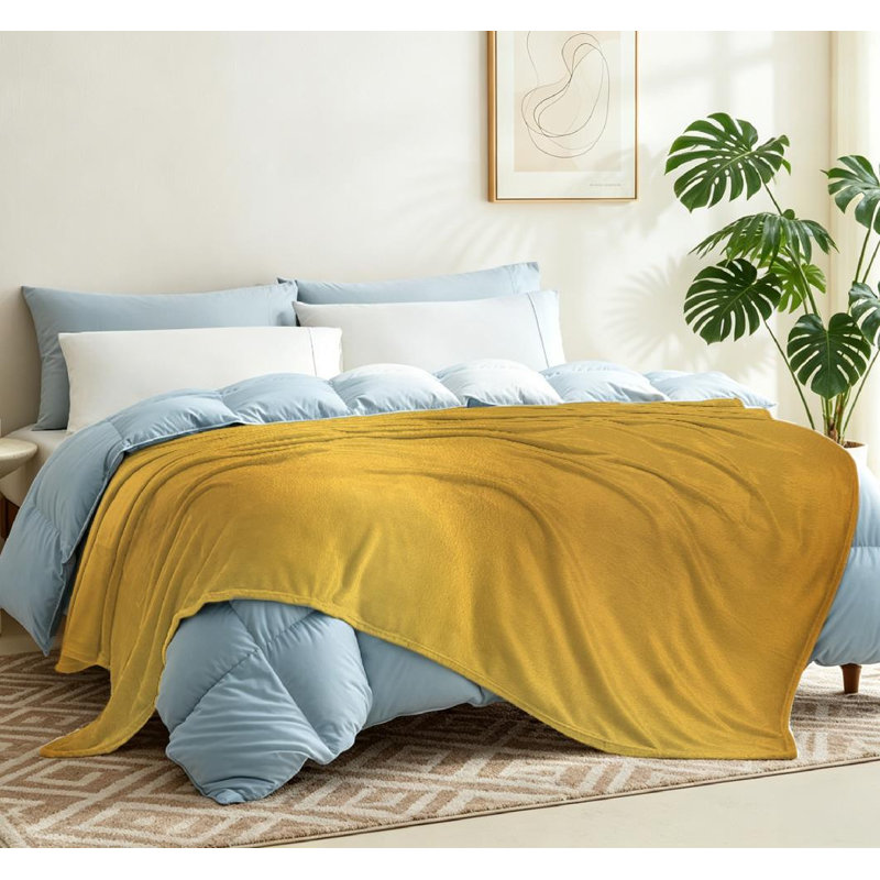 Jeté en molleton doré ultra doux, Throw 50" x 60"