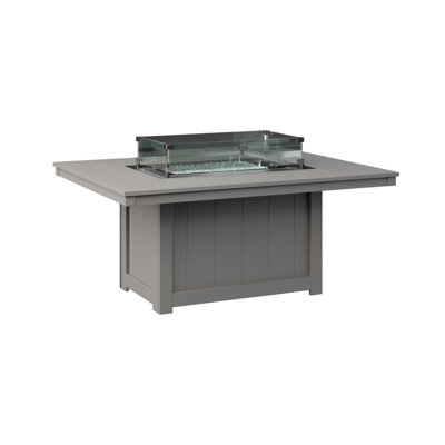 Berlin Gardens Donoma Rectangular Fire Pit Table