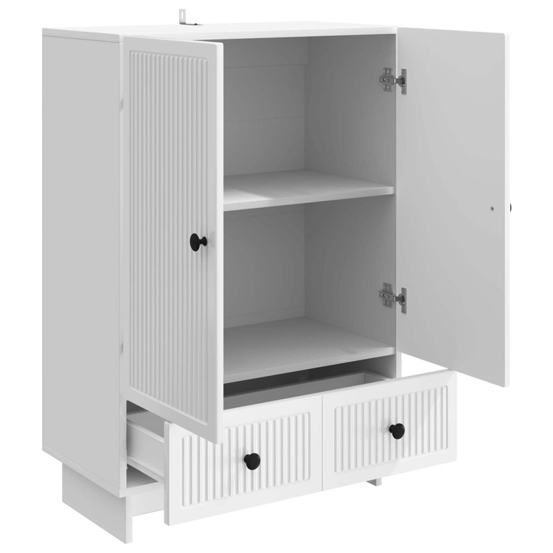 66cm Sideboard, High Gloss White