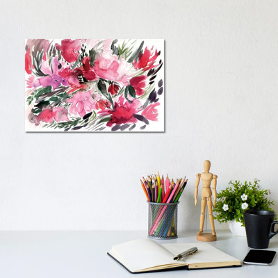 Floral Field IV by Albina Bratcheva - Wrapped Canvas Print