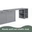 Grand lit escamotable avec bureau rotatif-259672635
