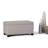 Dover 36"W Upholstered Linen Look Fabric Contemporary Rectangular Storage Ottoman with Lift Top-161001865
