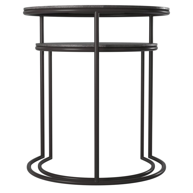 Tables gigognes 2 pièces Candelo, Graphite