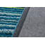 Tapis bleu touffeté à rayures Oralia-1074735004