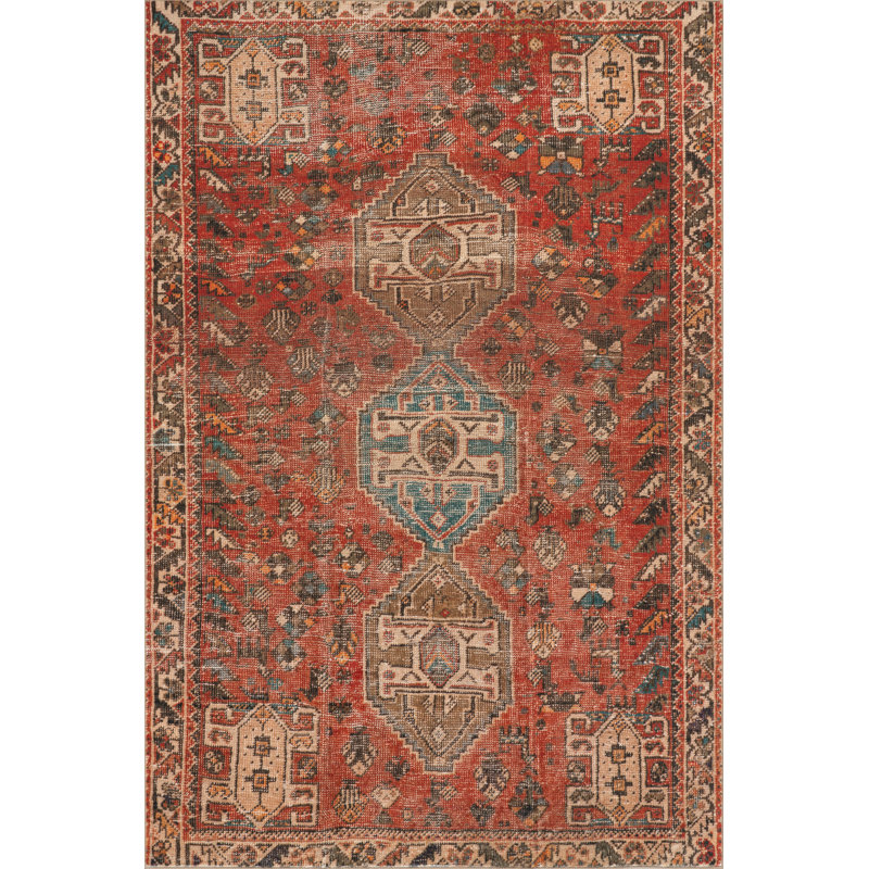 Tapis lavable Xavia Medallion, Rectangle 10 pi x 13 pi 6 po