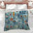 Floral Abstract Blue Comforter-128697069