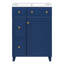 Meuble-lavabo de 24 pouces avec lavabo en céramique, idéal pour les petites salles de bain-110488858