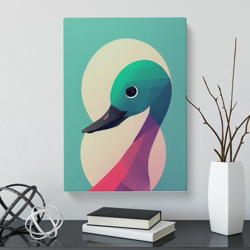 Head Of A Duck - Wrapped Canvas, 76cm H x 50cm W x 3cm D