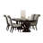 Rectangular Double Pedestal Table with Extension Leaf