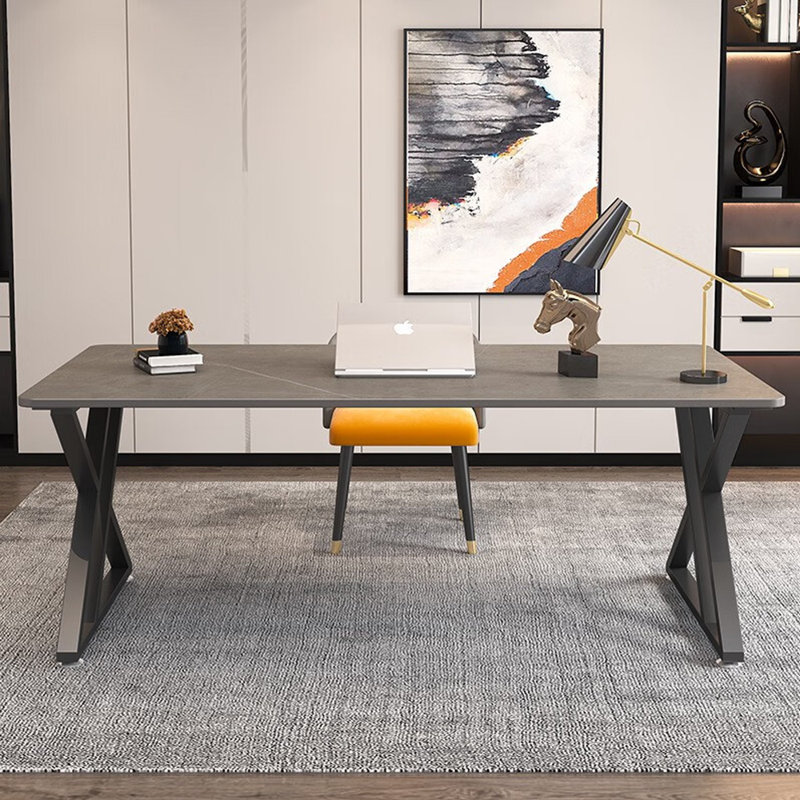 Bureau italien de style minimaliste, H 29,53 po x l 62,99 po x P 27,56 po