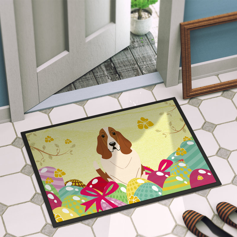 Non-Slip Easter Outdoor Doormat, 27" H x 18" W x 0.25" D