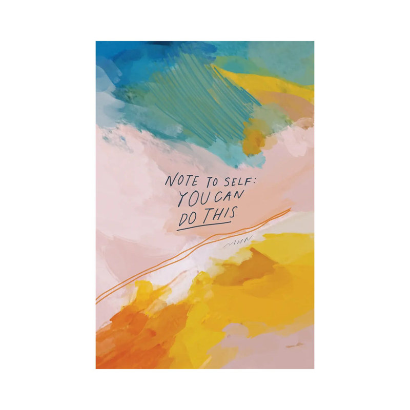 Note to Self: You Can Do This par Morgan Harper Nichols - impression sur toile tendue, H 26 po x l 18 po x 1,5 po
