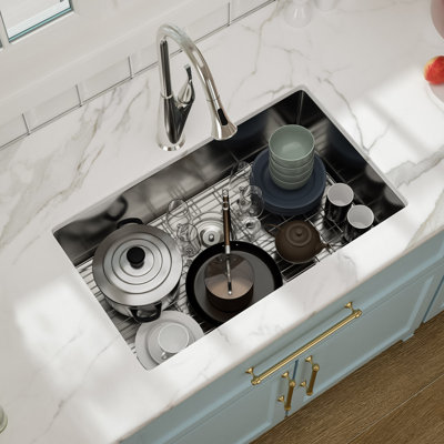 Protecteur d'évier en acier inoxydable pour tapis d'évier de cuisine