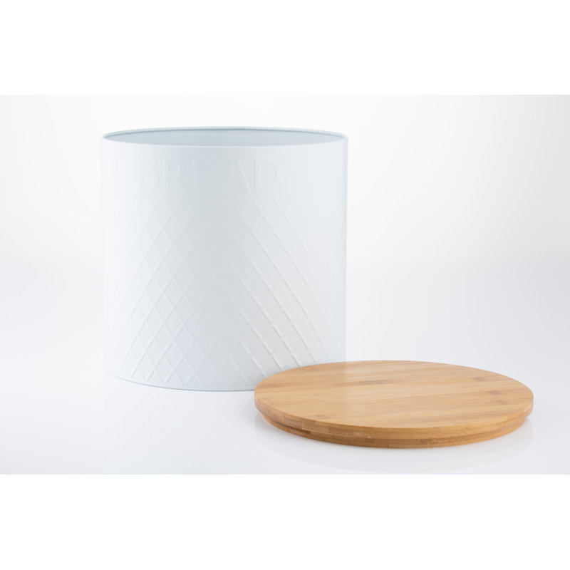 Embossed Metal Bread Bin