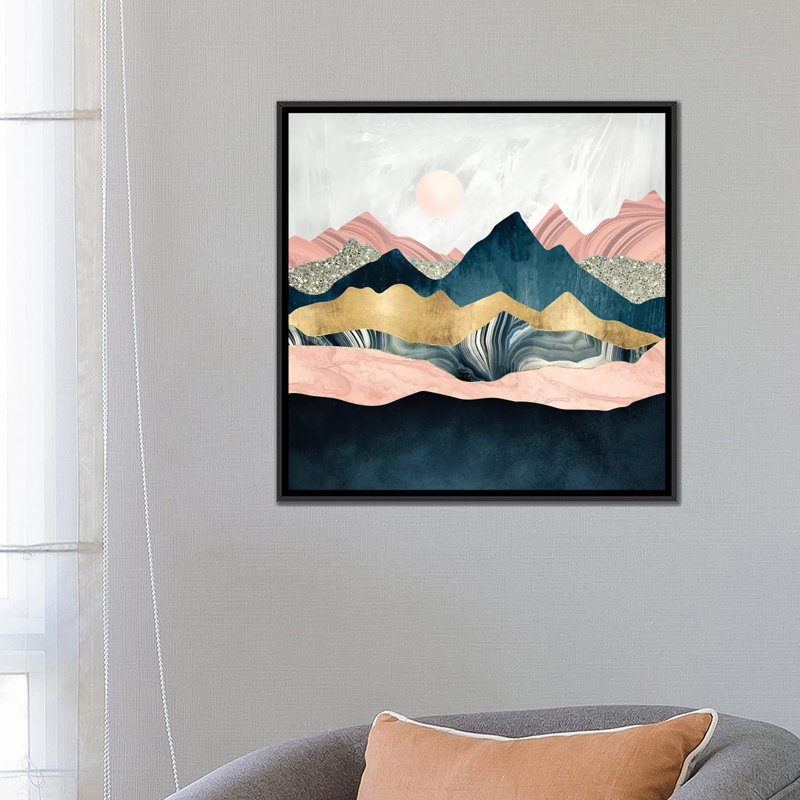« peluchey peaks » par spacefrog designs-print, H 26 po x l 26 po x P 1,5 po, Toile avec cadre noir