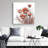 Watercolor flowers - 32"x32" art on canvas