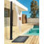 TOPOCALMA Solar Powered Temperature Controlled Stainless Steel Free Standing Outdoor Shower and Footwash Spout