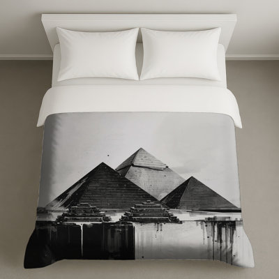 Housses de couette noires et blanches