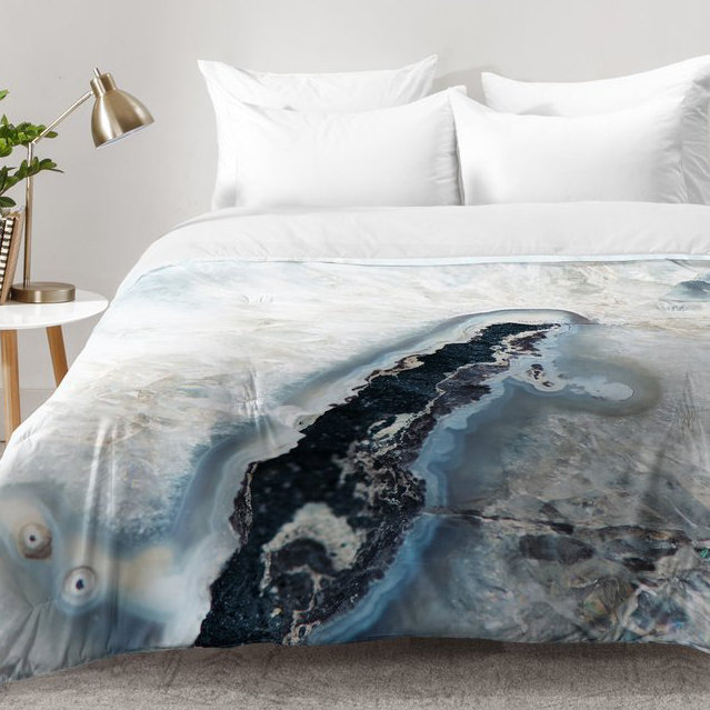 Bree Madden Modern & Contemporary Polyester Floral Comforter, King Comforter + 2 King Shams