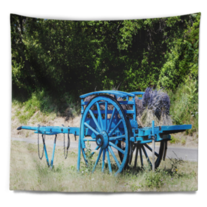 Panier avec lavande en france tapisserie, H 50 po x l 60 po
